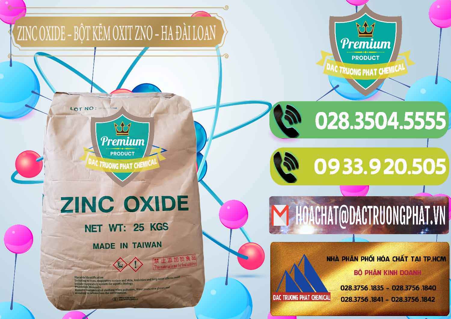 Kinh doanh _ bán Zinc Oxide - Bột Kẽm Oxit ZNO HA Đài Loan Taiwan - 0180 - Chuyên cung cấp ( phân phối ) hóa chất tại TP.HCM - hoachatmientay.vn