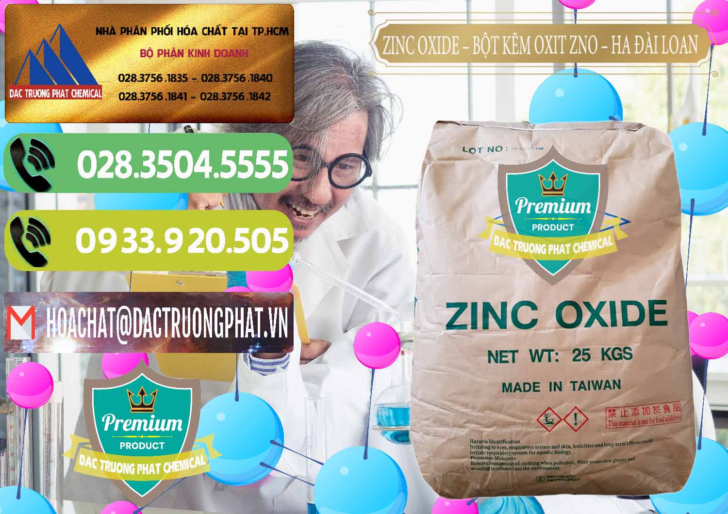 Công ty kinh doanh ( bán ) Zinc Oxide - Bột Kẽm Oxit ZNO HA Đài Loan Taiwan - 0180 - Đơn vị chuyên cung cấp & kinh doanh hóa chất tại TP.HCM - hoachatmientay.vn