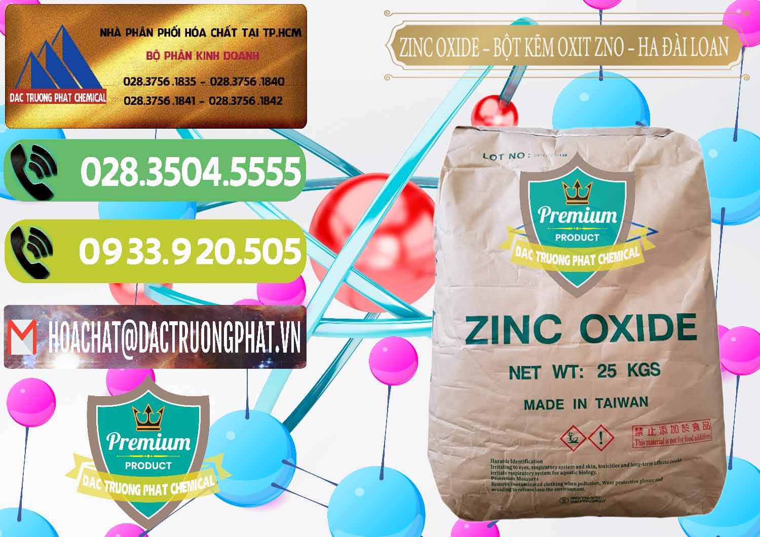 Chuyên bán _ phân phối Zinc Oxide - Bột Kẽm Oxit ZNO HA Đài Loan Taiwan - 0180 - Chuyên phân phối & bán hóa chất tại TP.HCM - hoachatmientay.vn