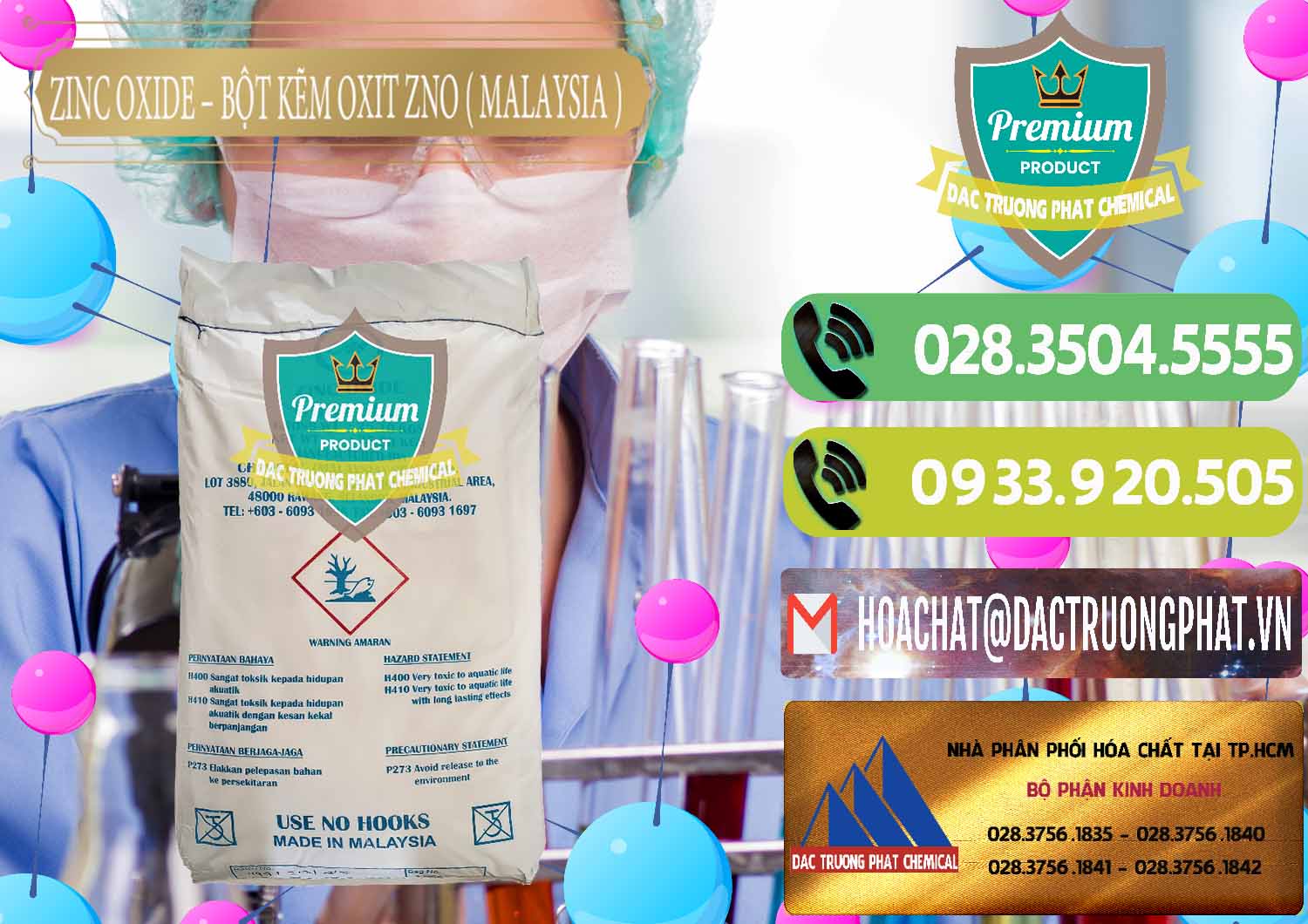 Cty bán & cung cấp Zinc Oxide - Bột Kẽm Oxit ZNO Malaysia - 0179 - Nơi chuyên cung ứng & phân phối hóa chất tại TP.HCM - hoachatmientay.vn