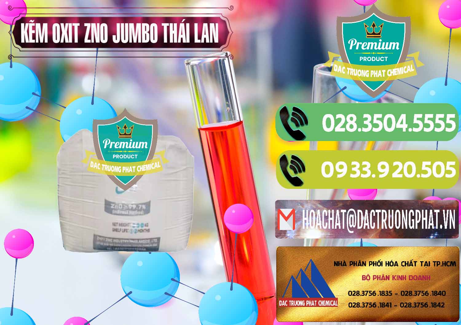 Đơn vị chuyên cung ứng & bán Zinc Oxide - Bột Kẽm Oxit ZNO Jumbo Bành Thái Lan Thailand - 0370 - Cty cung ứng & phân phối hóa chất tại TP.HCM - hoachatmientay.vn
