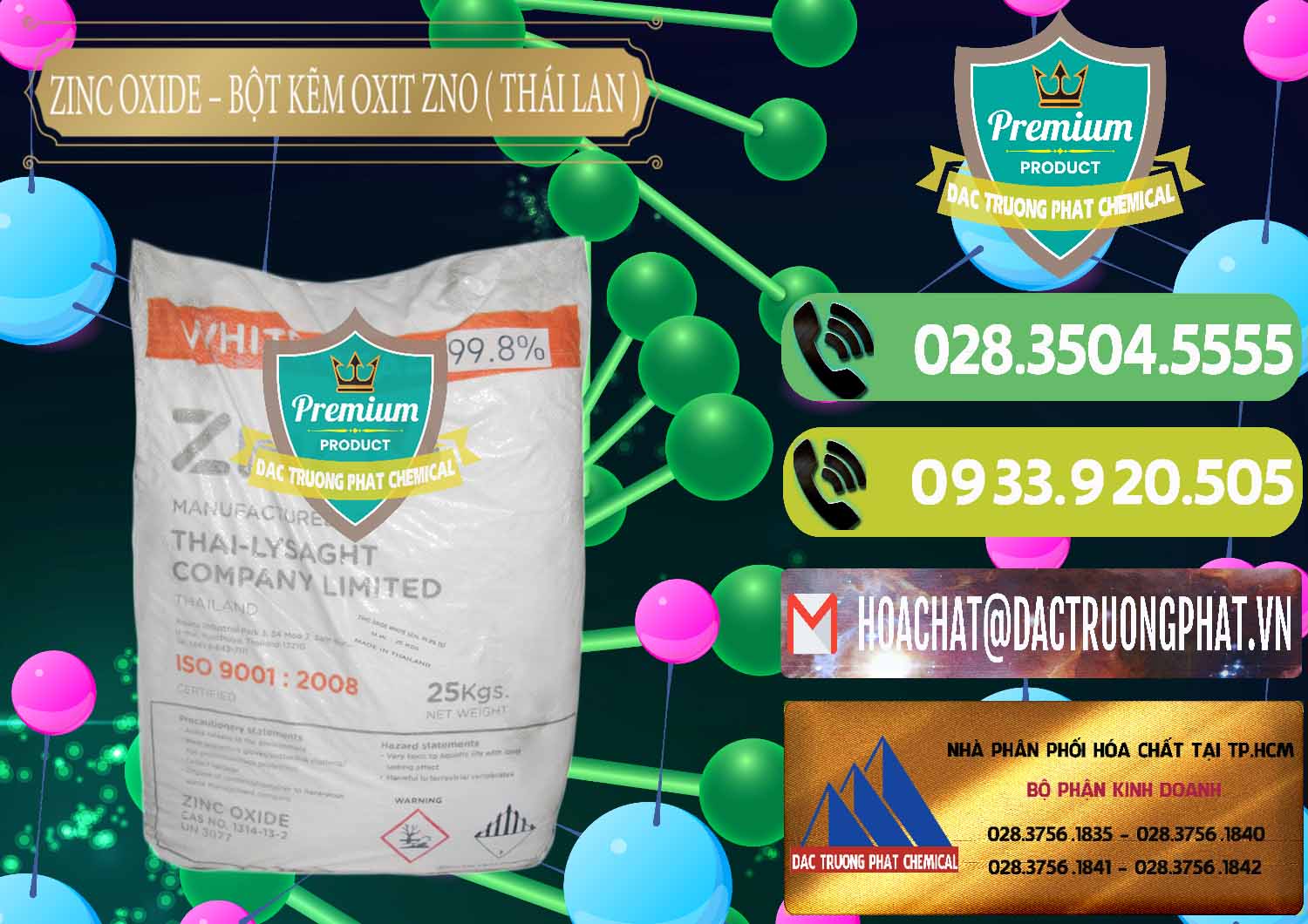 Nơi chuyên bán ( phân phối ) Zinc Oxide - Bột Kẽm Oxit ZNO Thái Lan Thailand - 0181 - Đơn vị chuyên kinh doanh & phân phối hóa chất tại TP.HCM - hoachatmientay.vn