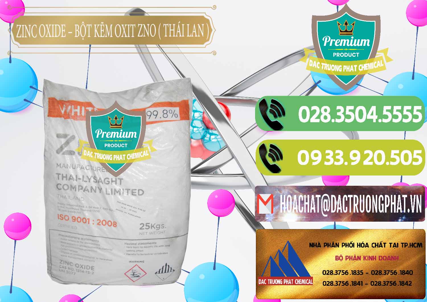 Công ty chuyên bán _ cung ứng Zinc Oxide - Bột Kẽm Oxit ZNO Thái Lan Thailand - 0181 - Cty chuyên bán _ phân phối hóa chất tại TP.HCM - hoachatmientay.vn