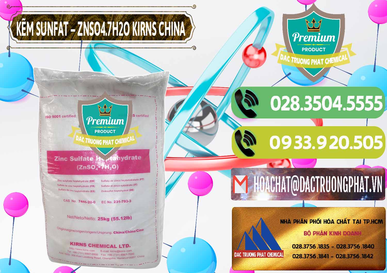 Đơn vị chuyên bán ( cung cấp ) Kẽm Sunfat – ZNSO4.7H2O Kirns Trung Quốc China - 0089 - Đơn vị chuyên cung cấp ( kinh doanh ) hóa chất tại TP.HCM - hoachatmientay.vn