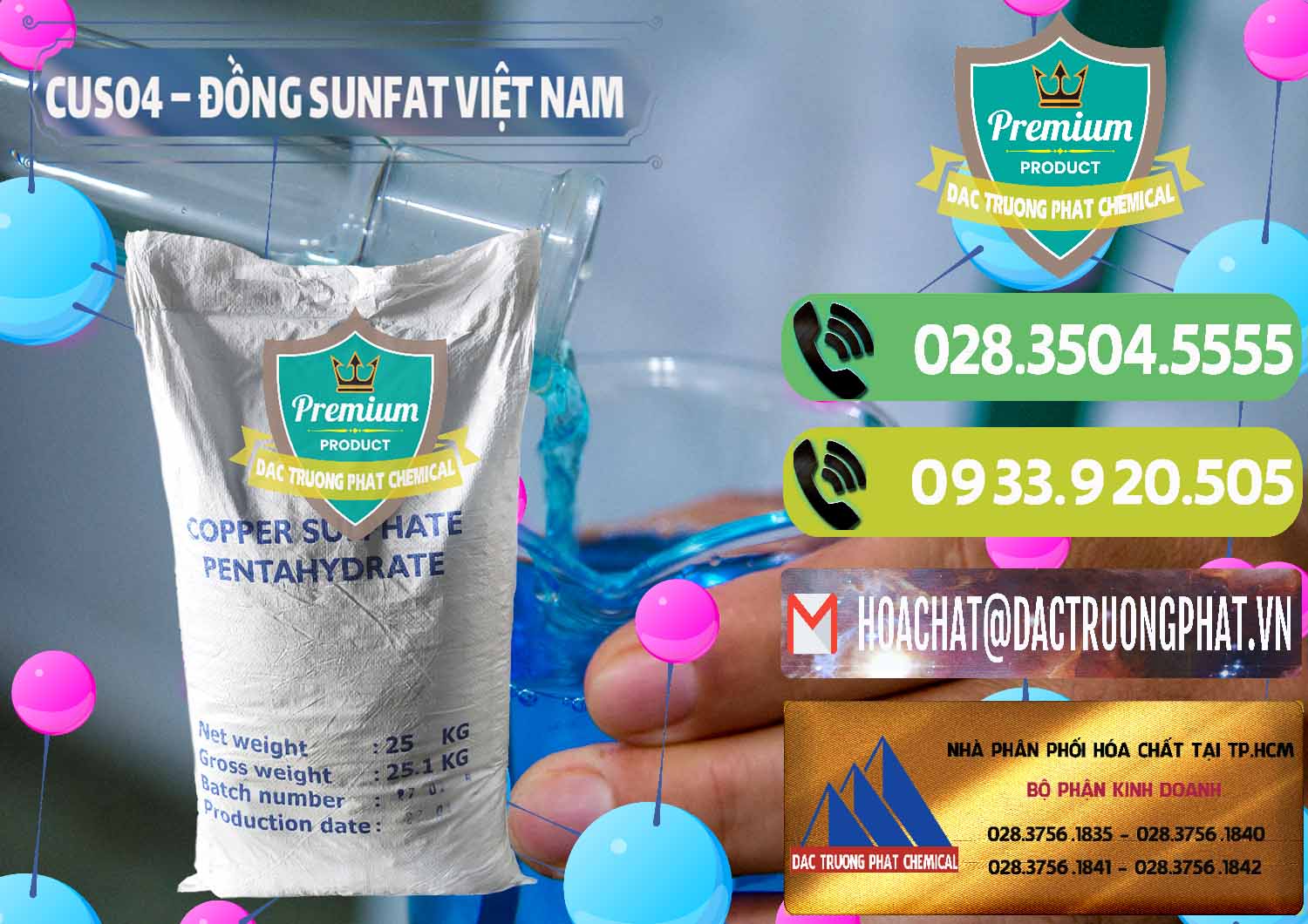 Chuyên cung cấp & kinh doanh CuSO4 – Đồng Sunfat Dạng Bột Việt Nam - 0196 - Đơn vị chuyên cung ứng _ bán hóa chất tại TP.HCM - hoachatmientay.vn