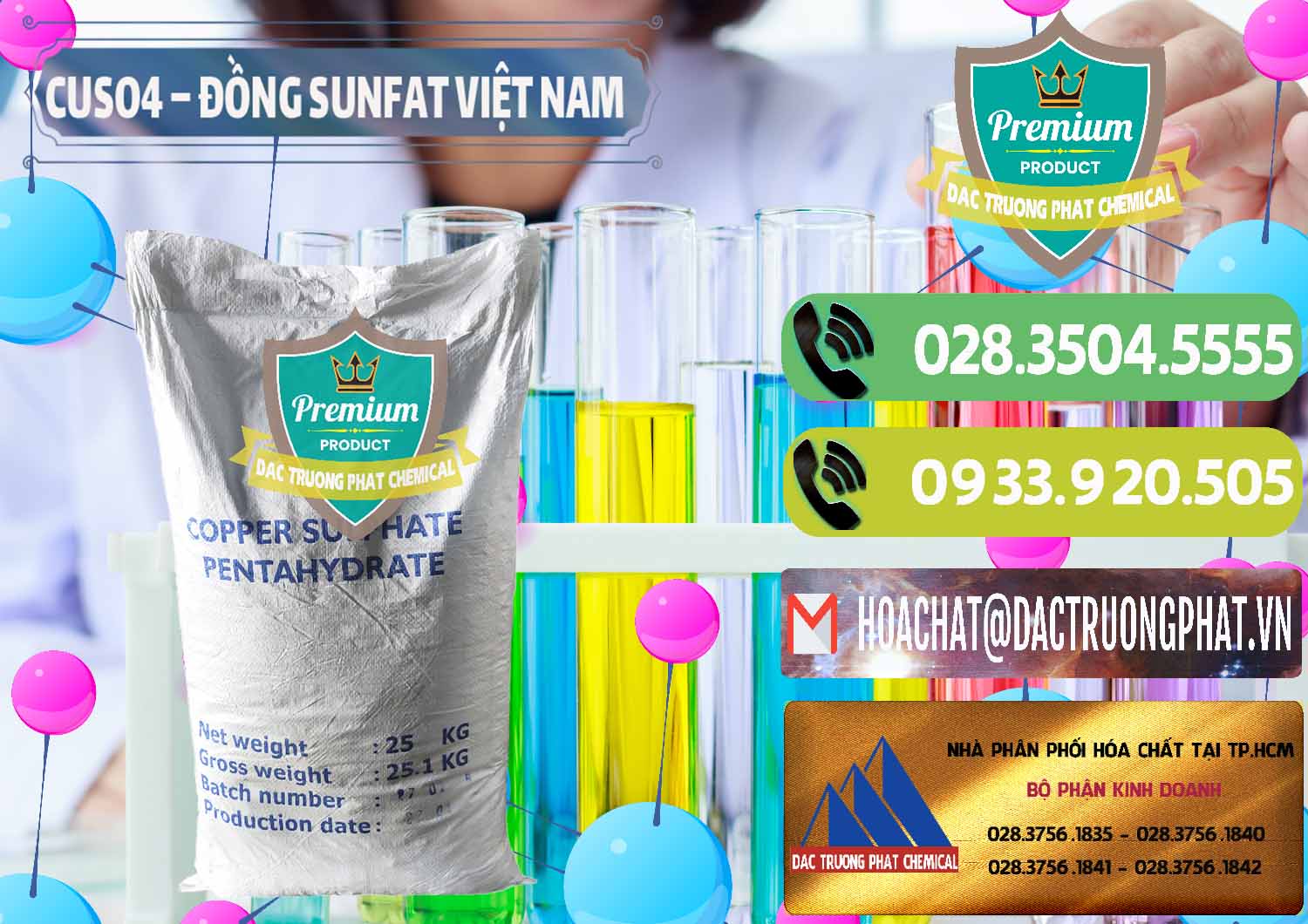 Chuyên cung cấp _ phân phối CuSO4 – Đồng Sunfat Dạng Bột Việt Nam - 0196 - Nhà phân phối _ cung cấp hóa chất tại TP.HCM - hoachatmientay.vn
