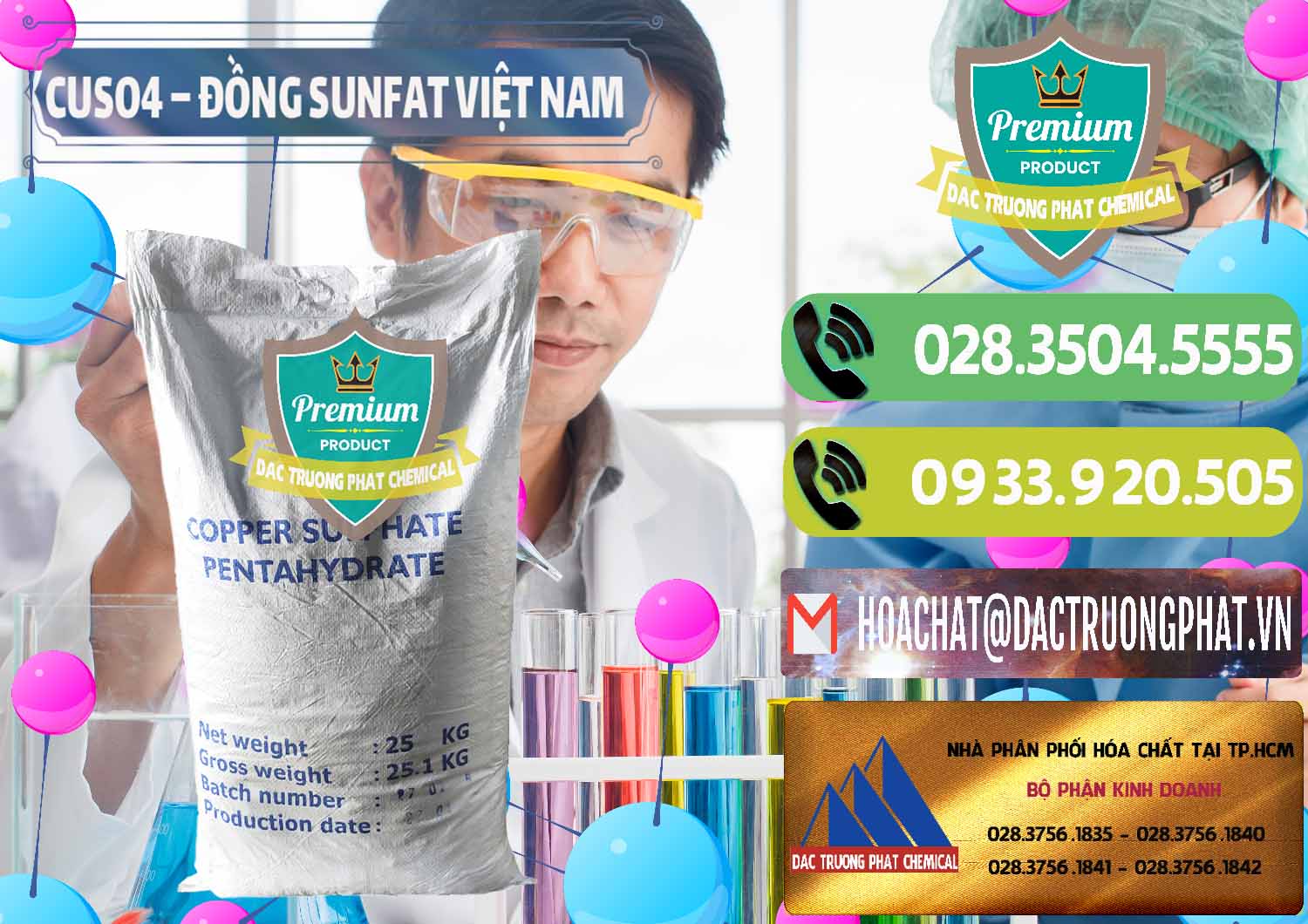 Nơi cung ứng & phân phối CuSO4 – Đồng Sunfat Dạng Bột Việt Nam - 0196 - Công ty cung ứng _ bán hóa chất tại TP.HCM - hoachatmientay.vn