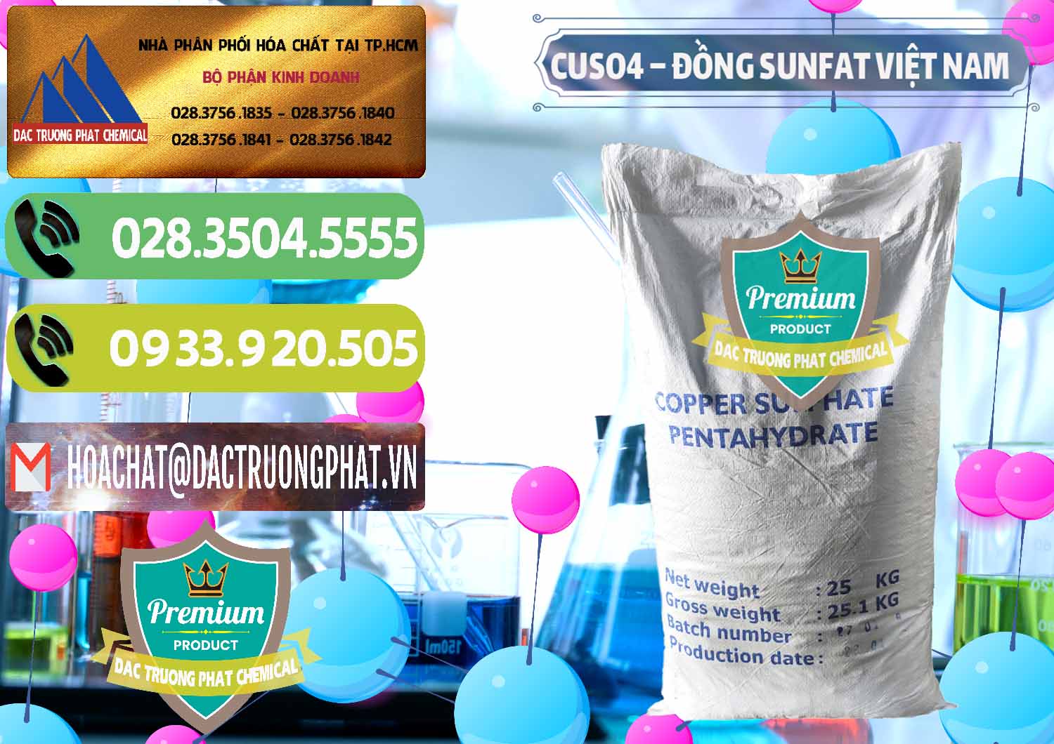 Nơi cung cấp _ kinh doanh CuSO4 – Đồng Sunfat Dạng Bột Việt Nam - 0196 - Nơi chuyên bán và cung ứng hóa chất tại TP.HCM - hoachatmientay.vn