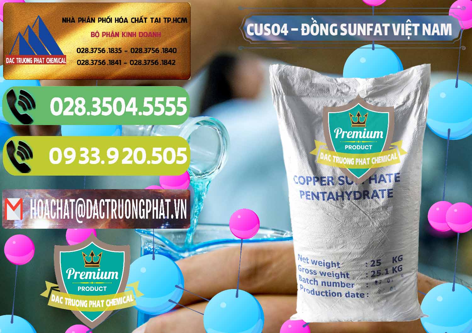 Cty chuyên phân phối _ kinh doanh CuSO4 – Đồng Sunfat Dạng Bột Việt Nam - 0196 - Nhà phân phối ( cung cấp ) hóa chất tại TP.HCM - hoachatmientay.vn
