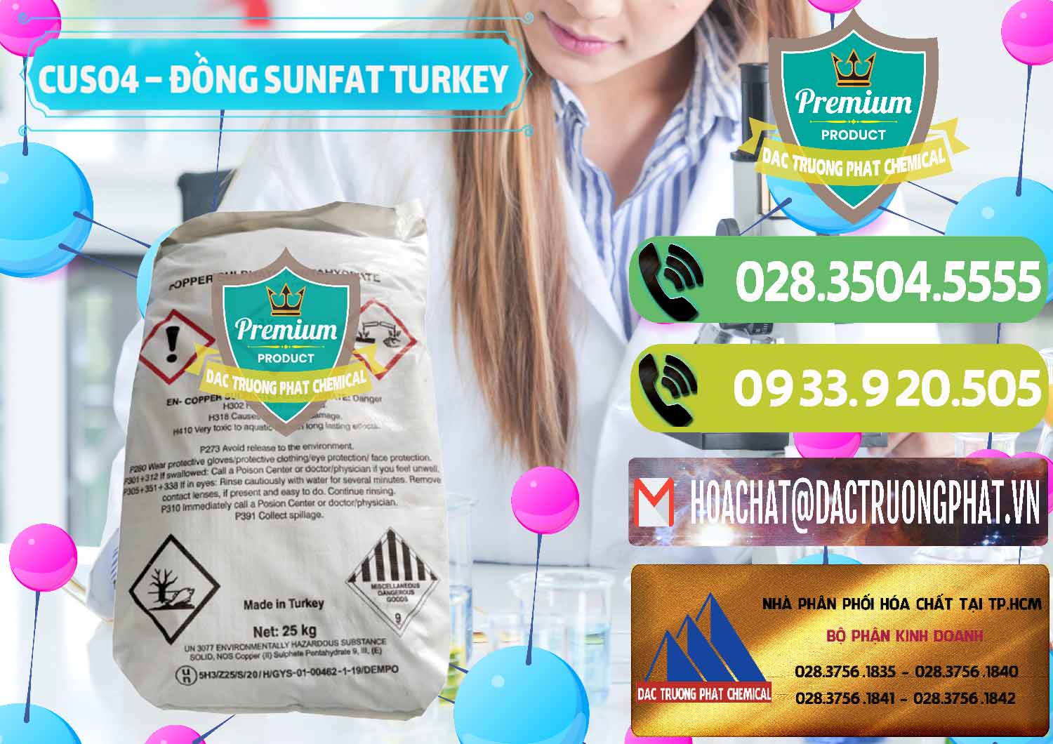 Bán & phân phối CuSO4 – Đồng Sunfat Thổ Nhĩ Kỳ Turkey - 0481 - Đơn vị kinh doanh ( cung cấp ) hóa chất tại TP.HCM - hoachatmientay.vn