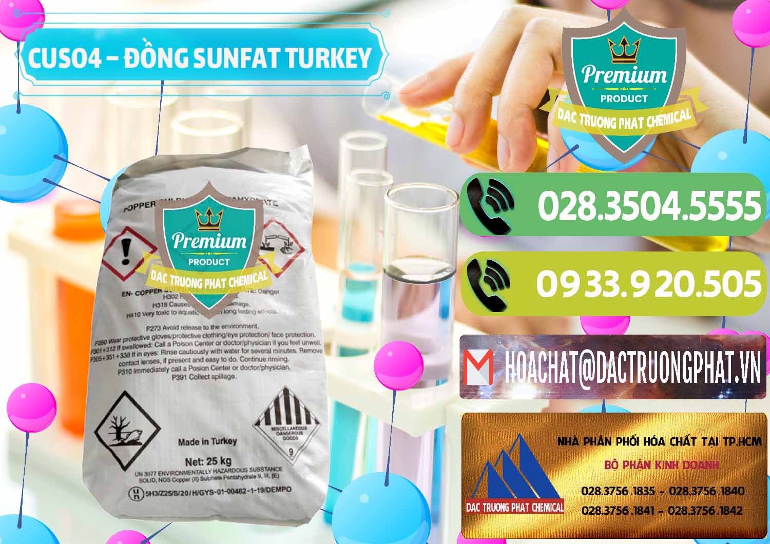 Công ty chuyên nhập khẩu _ bán CuSO4 – Đồng Sunfat Thổ Nhĩ Kỳ Turkey - 0481 - Phân phối - nhập khẩu hóa chất tại TP.HCM - hoachatmientay.vn