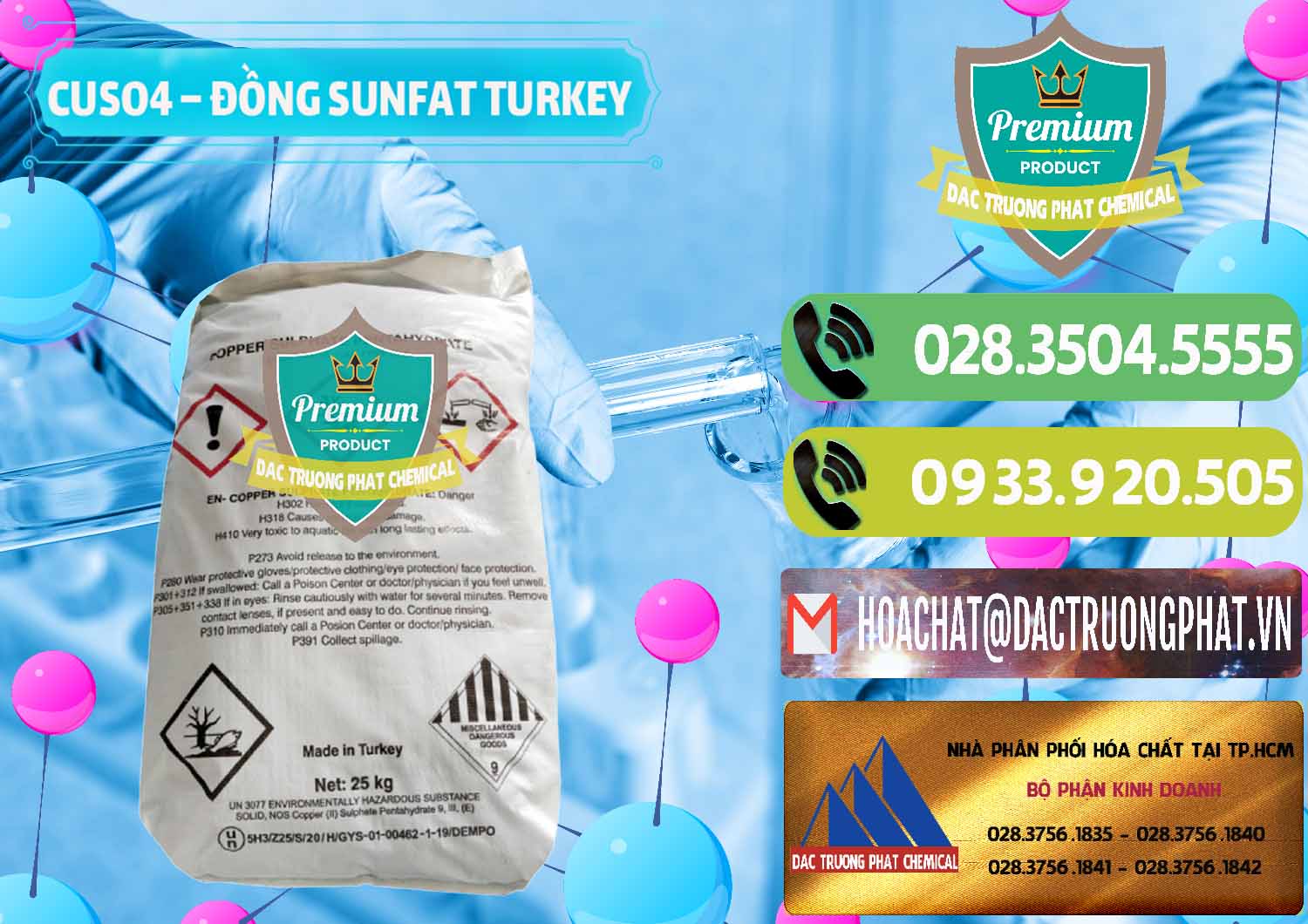 Chuyên bán & cung cấp CuSO4 – Đồng Sunfat Thổ Nhĩ Kỳ Turkey - 0481 - Nhập khẩu và cung cấp hóa chất tại TP.HCM - hoachatmientay.vn
