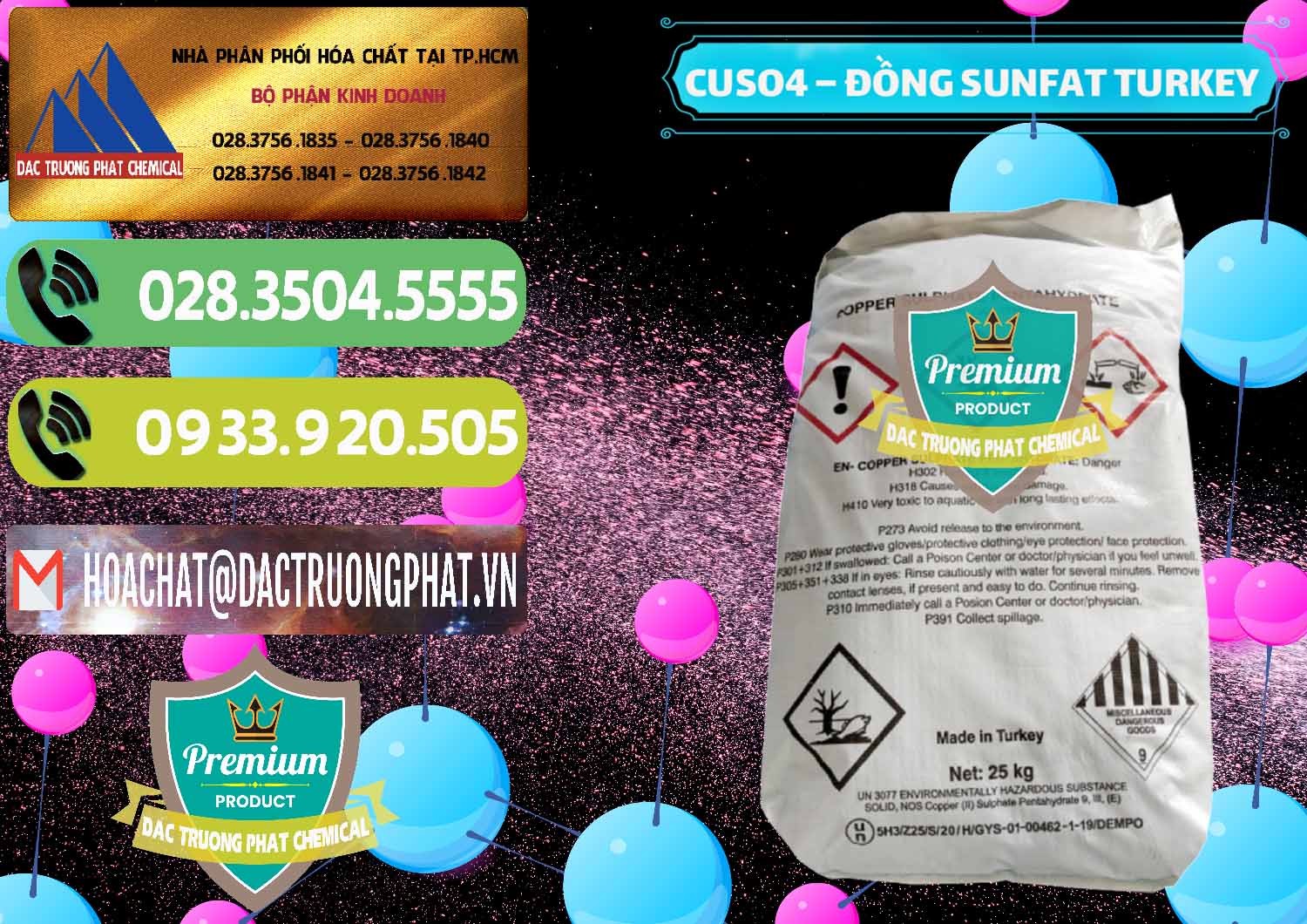 Công ty cung cấp _ bán CuSO4 – Đồng Sunfat Thổ Nhĩ Kỳ Turkey - 0481 - Cty nhập khẩu - cung cấp hóa chất tại TP.HCM - hoachatmientay.vn