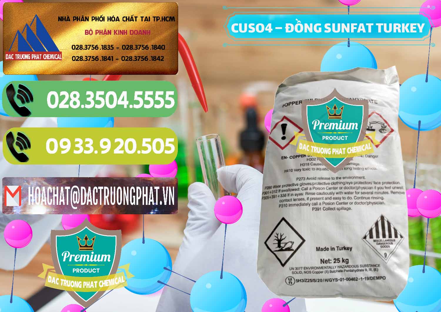 Nơi nhập khẩu & bán CuSO4 – Đồng Sunfat Thổ Nhĩ Kỳ Turkey - 0481 - Công ty nhập khẩu & phân phối hóa chất tại TP.HCM - hoachatmientay.vn