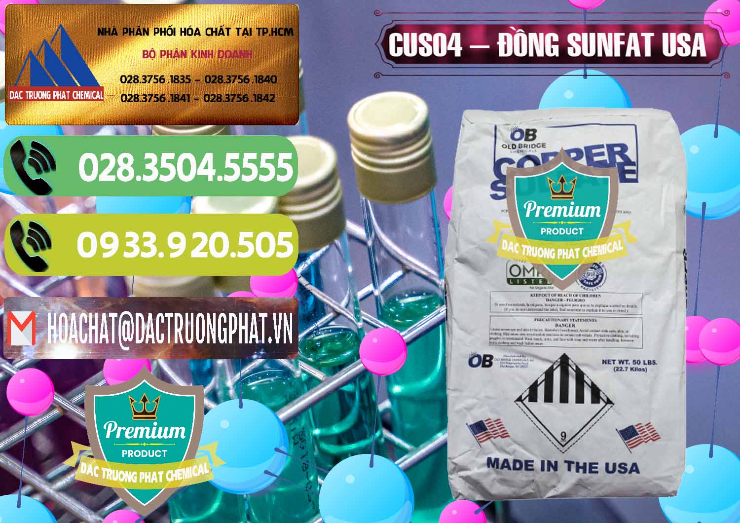 Công ty chuyên bán và cung cấp CuSO4 – Đồng Sunfat Mỹ USA - 0479 - Nơi chuyên cung ứng ( phân phối ) hóa chất tại TP.HCM - hoachatmientay.vn