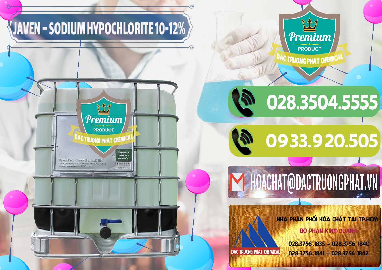 Cty chuyên cung ứng & bán Javen - Sodium Hypochlorite 10-12% Việt Nam - 0188 - Đơn vị kinh doanh ( bán ) hóa chất tại TP.HCM - hoachatmientay.vn