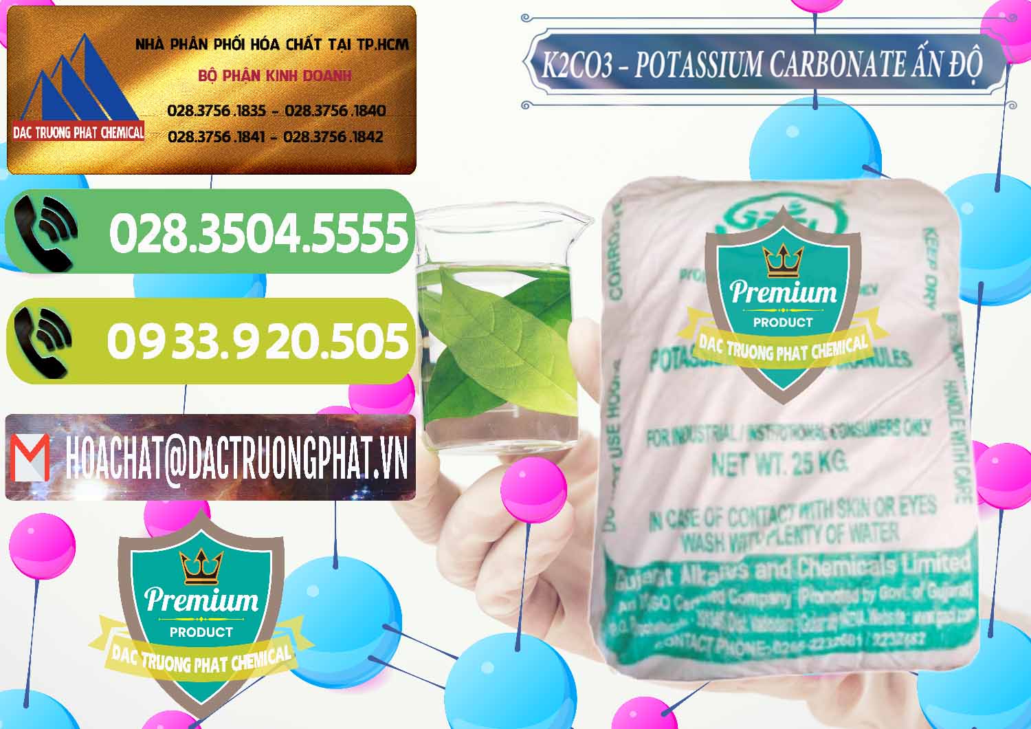 Chuyên bán - cung ứng K2Co3 – Potassium Carbonate GACL Ấn Độ India - 0472 - Công ty chuyên bán & phân phối hóa chất tại TP.HCM - hoachatmientay.vn