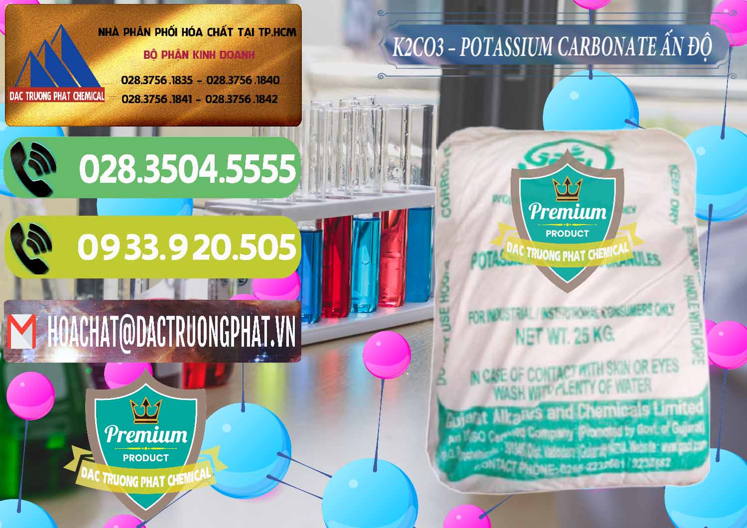 Nhà nhập khẩu - bán K2Co3 – Potassium Carbonate GACL Ấn Độ India - 0472 - Cty cung cấp ( phân phối ) hóa chất tại TP.HCM - hoachatmientay.vn