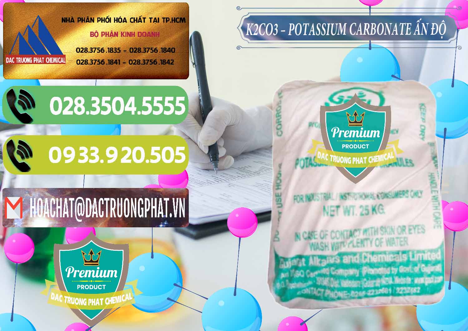 Chuyên phân phối - bán K2Co3 – Potassium Carbonate GACL Ấn Độ India - 0472 - Cung cấp và bán hóa chất tại TP.HCM - hoachatmientay.vn