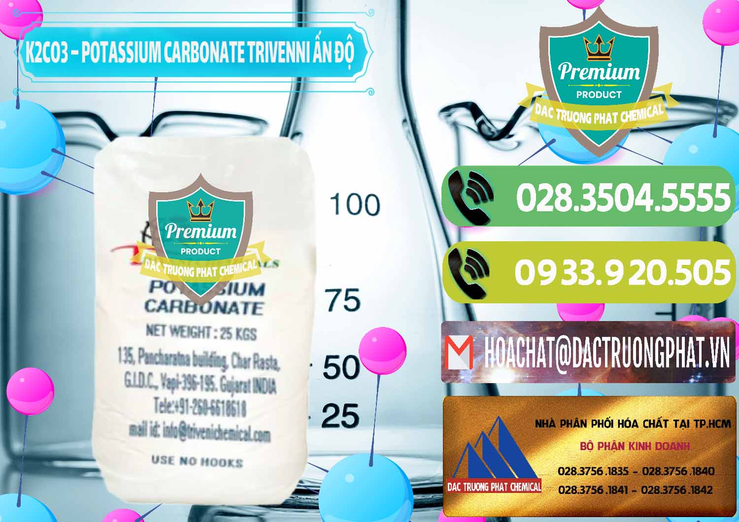 Cty chuyên bán và phân phối K2Co3 – Potassium Carbonate Trivenni Ấn Độ India - 0473 - Cty nhập khẩu và cung cấp hóa chất tại TP.HCM - hoachatmientay.vn