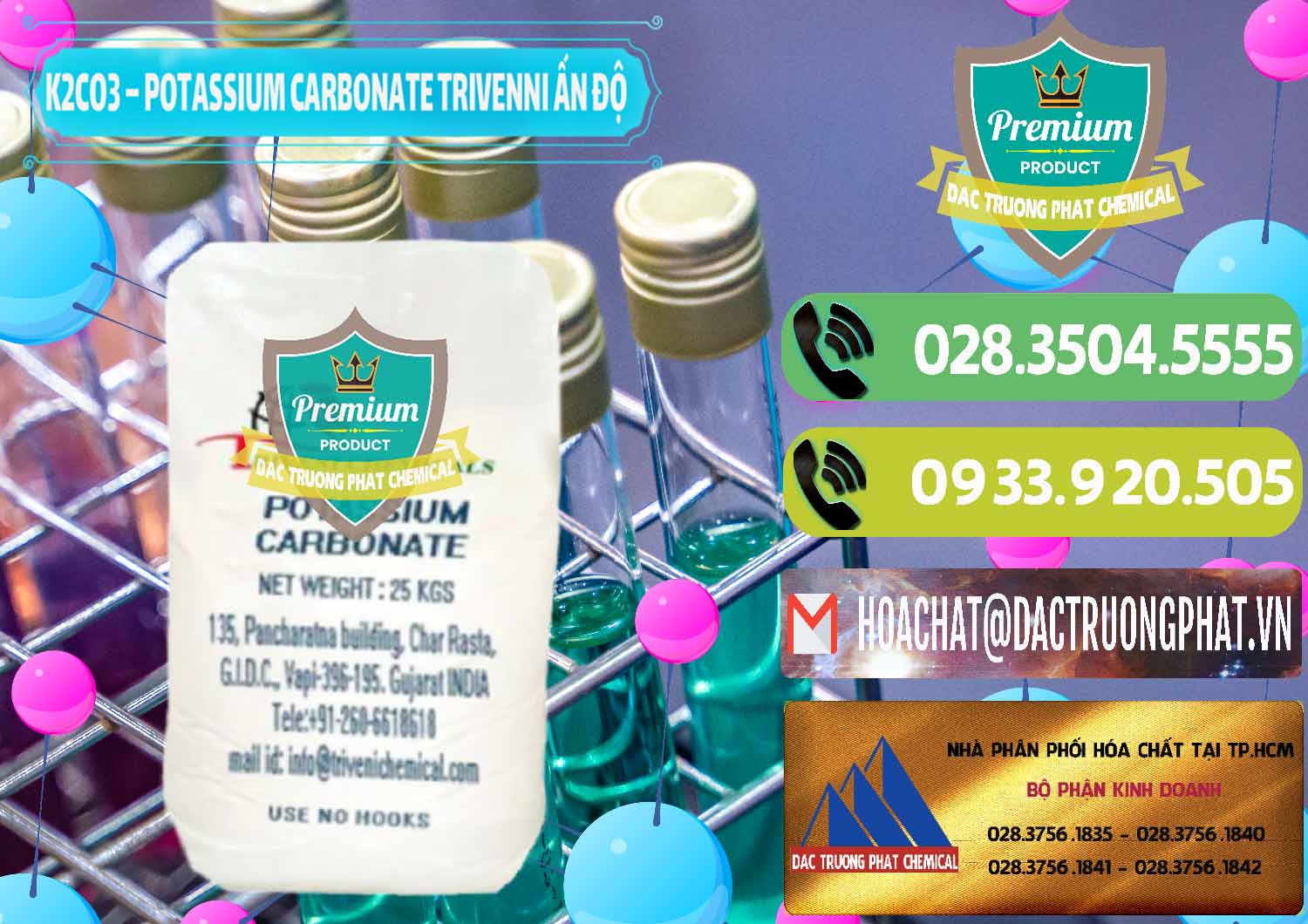 Nơi chuyên kinh doanh ( bán ) K2Co3 – Potassium Carbonate Trivenni Ấn Độ India - 0473 - Chuyên bán - phân phối hóa chất tại TP.HCM - hoachatmientay.vn