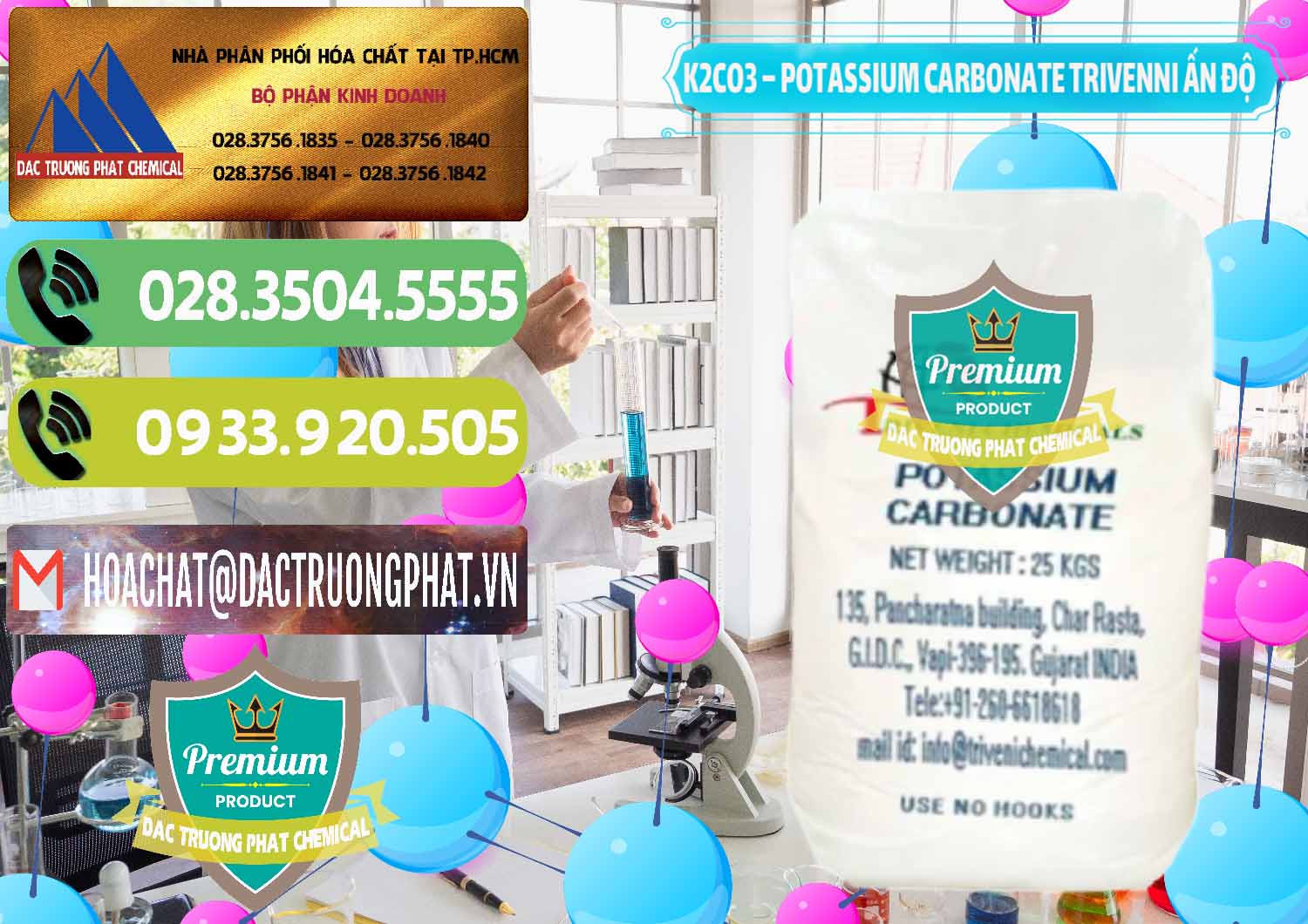 Cty nhập khẩu và bán K2Co3 – Potassium Carbonate Trivenni Ấn Độ India - 0473 - Công ty phân phối và nhập khẩu hóa chất tại TP.HCM - hoachatmientay.vn