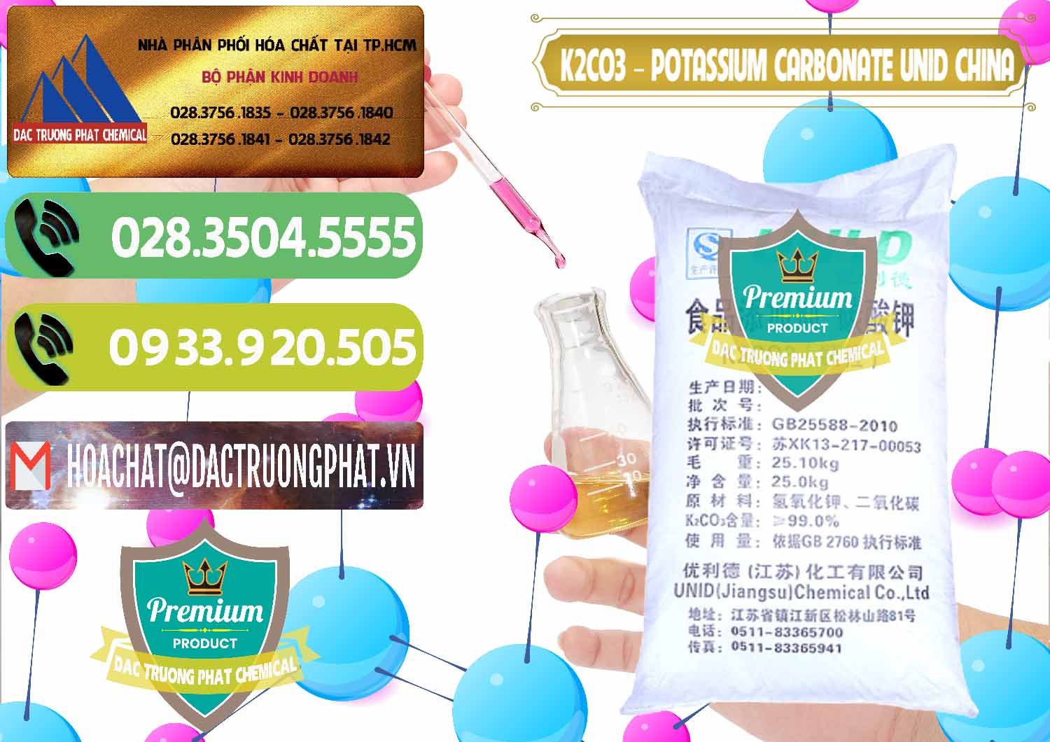 Đơn vị chuyên nhập khẩu và bán K2Co3 – Potassium Carbonate UNID Trung Quốc China - 0475 - Nhà cung cấp - phân phối hóa chất tại TP.HCM - hoachatmientay.vn