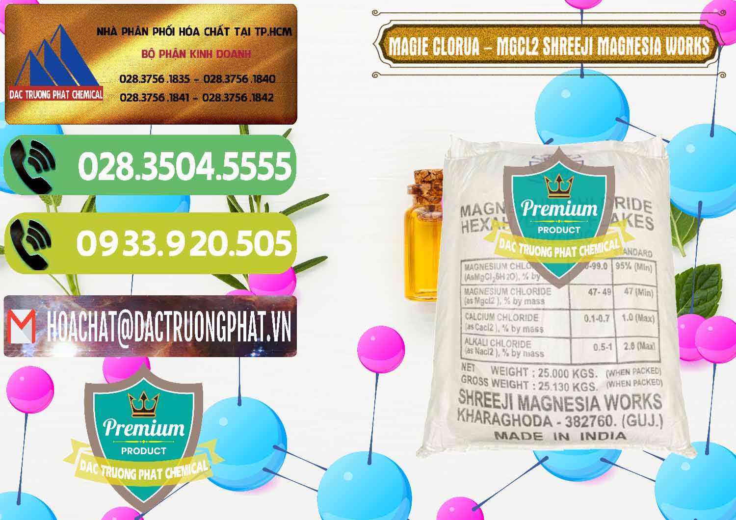 Chuyên cung ứng ( bán ) Magie Clorua – MGCL2 Dạng Vảy Shreeji Magnesia Works Ấn Độ India - 0285 - Cty phân phối và nhập khẩu hóa chất tại TP.HCM - hoachatmientay.vn