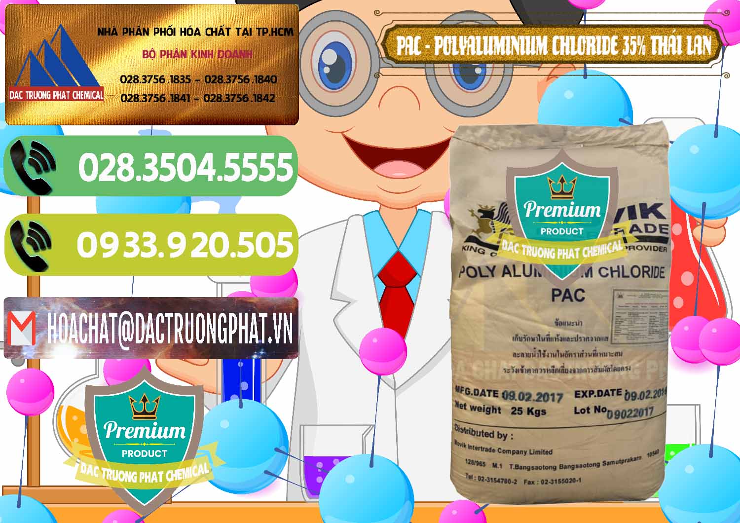 Nơi chuyên nhập khẩu _ bán PAC - Polyaluminium Chloride 35% Thái Lan Thailand - 0470 - Công ty chuyên bán & phân phối hóa chất tại TP.HCM - hoachatmientay.vn