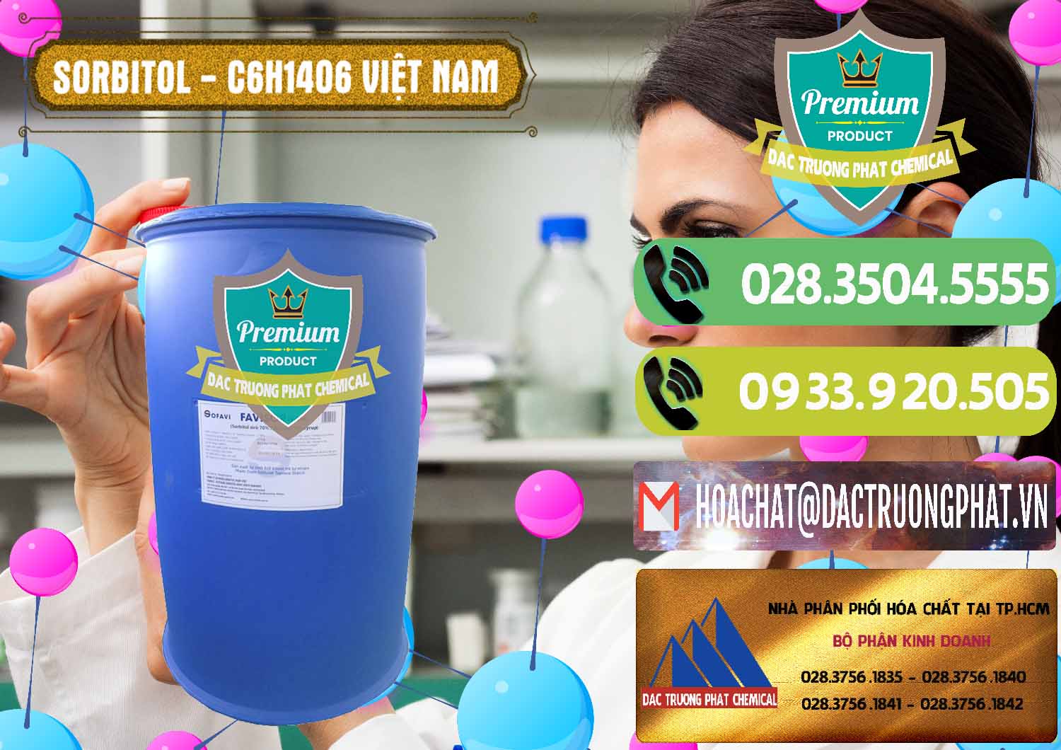Chuyên cung ứng - phân phối Sorbitol - C6H14O6 Lỏng 70% Food Grade Việt Nam - 0438 - Cty chuyên kinh doanh - bán hóa chất tại TP.HCM - hoachatmientay.vn