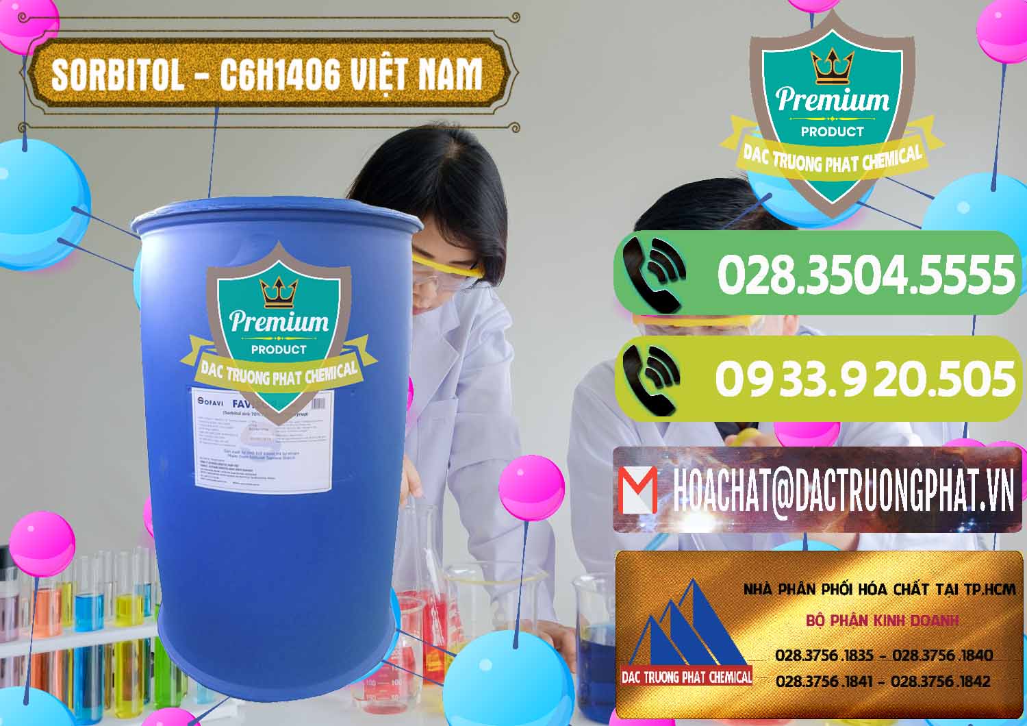 Nhà cung cấp - bán Sorbitol - C6H14O6 Lỏng 70% Food Grade Việt Nam - 0438 - Phân phối & cung ứng hóa chất tại TP.HCM - hoachatmientay.vn